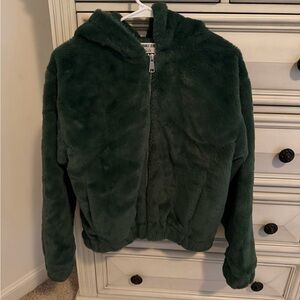 Double Zero Green Teddy Jacket